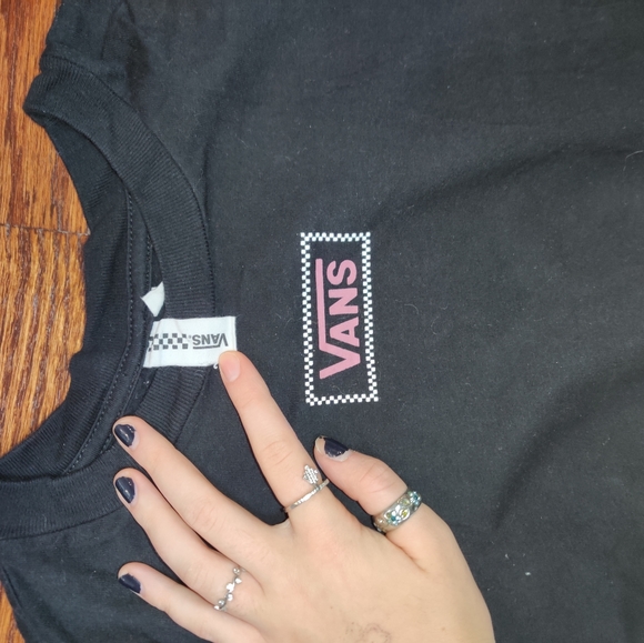 Vans cropped checkered long sleeve Tee - Picture 2 of 7